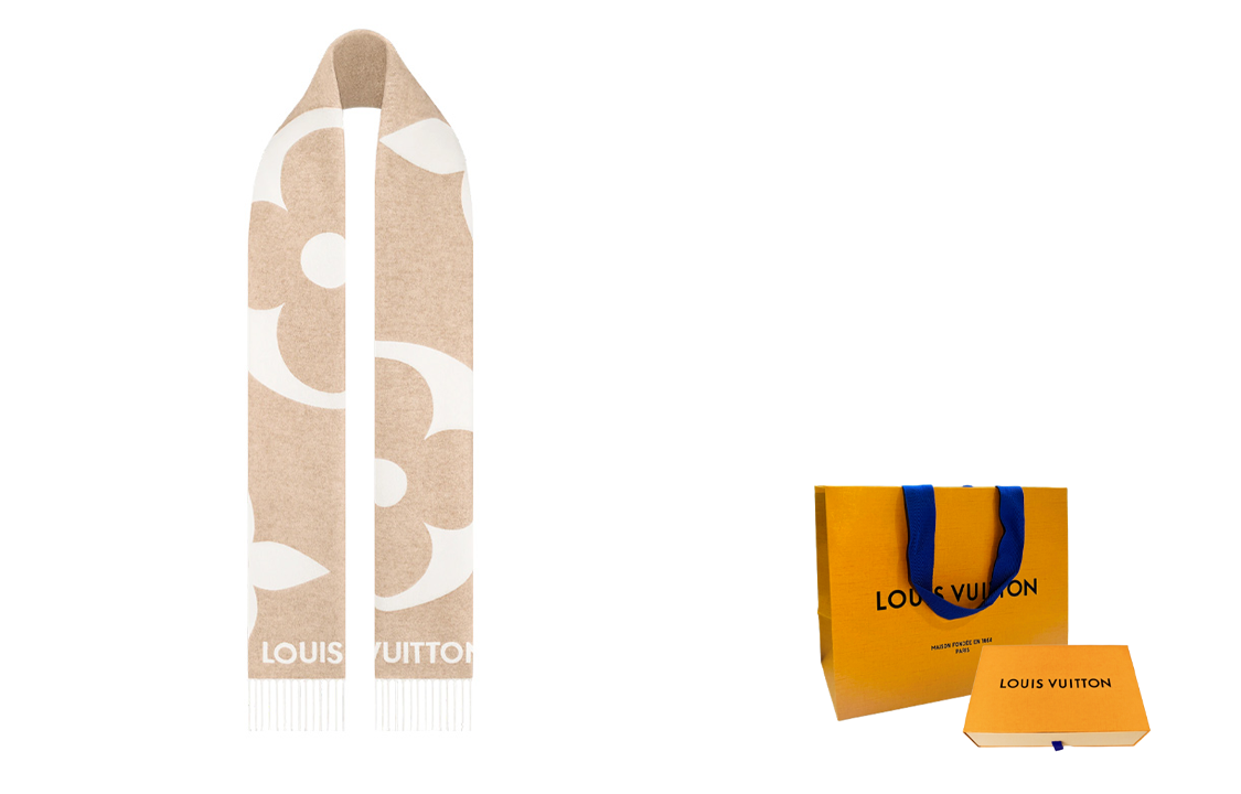 (Women) Louis Vuitton  Fashion Fringe Cashmere Silk Scarf M77855 圖 5