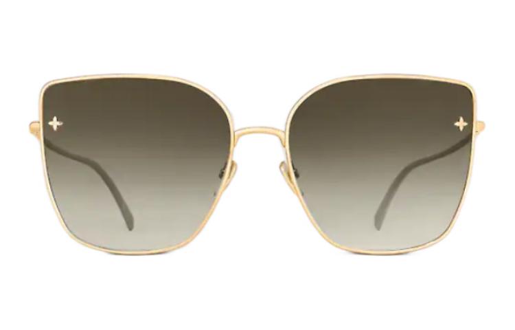 (Women) Louis Vuitton  Fashion Gold Metal Butterfly Sunglasses Gold Z1720U 圖 4