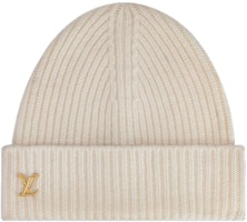 (Women) Louis Vuitton Fashion Logo Cashmere Knit Beanie M77882 (Women) Louis Vuitton Fashion Logo Cashmere Knit Beanie M77882