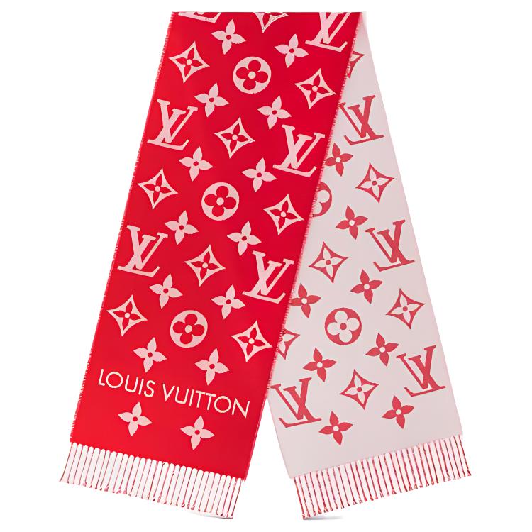 Buy (Women) Louis Vuitton  Fashion Wool Knit Scarf with Tassel Design. M78196