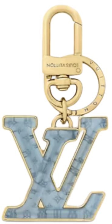 women-louis-vuitton-gold-logo-metal-glass-keychain-m02590