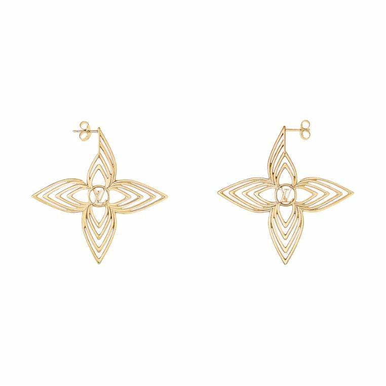 (Women) LOUIS VUITTON  Gold Metal Earrings Original Designer Jewelry. M02659 圖 2