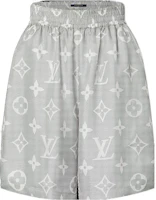 (Women) LOUIS VUITTON Gray Relaxed Fit Logo Elastic Casual Shorts. 1AAK6N (Women) LOUIS VUITTON Gray Relaxed Fit Logo Elastic Casual Shorts. 1AAK6N