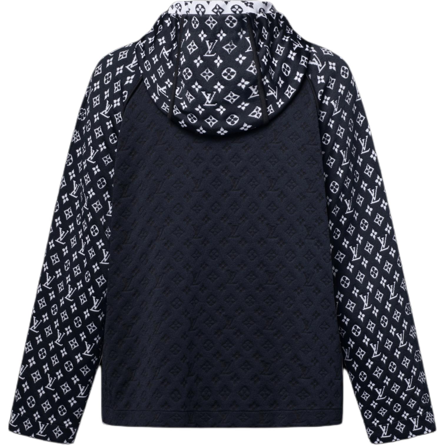 (Women) Louis Vuitton  Knit Jacquard Logo Hoodie Jacket 1AI788 圖 3