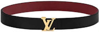 Buy (W) 루이 비통 가죽 벨트 투톤 디자인 블랙 LVU746QT