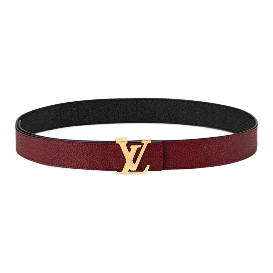 Lookbook (W) 루이 비통 가죽 벨트 투톤 디자인 블랙 LVU746QT