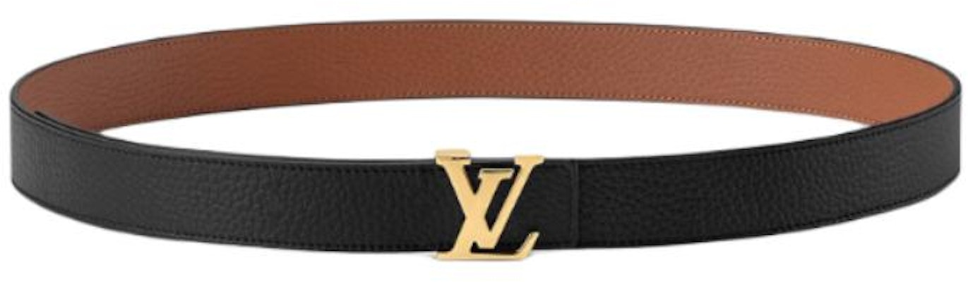 (W) Cinturón LOUIS VUITTON Logo Negro/Marrón 3CM Ancho. M9521U Order (W) Cinturón LOUIS VUITTON Logo Negro/Marrón 3CM Ancho. M9521U