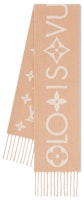 (Women) LOUIS VUITTON Logo Detail Cashmere Scarf Beige. M90788 (Women) LOUIS VUITTON Logo Detail Cashmere Scarf Beige. M90788