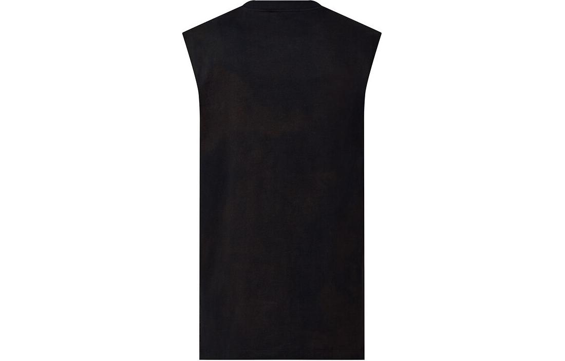 Lookbook (W) 루이 비통 로고 프린트 미디 탱크 드레스 블랙 1AFEMS