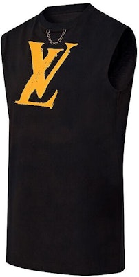 (W) 루이 비통 로고 프린트 미디 탱크 드레스 블랙 1AFEMS Shop (W) 루이 비통 로고 프린트 미디 탱크 드레스 블랙 1AFEMS