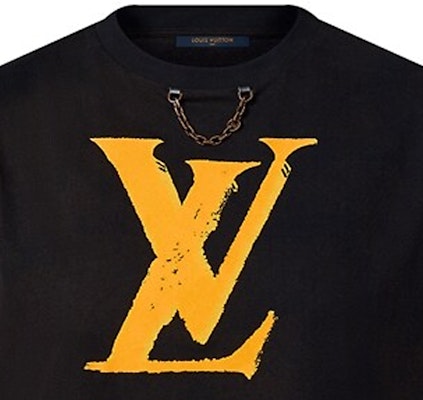 (W) 루이 비통 로고 프린트 미디 탱크 드레스 블랙 1AFEMS 1