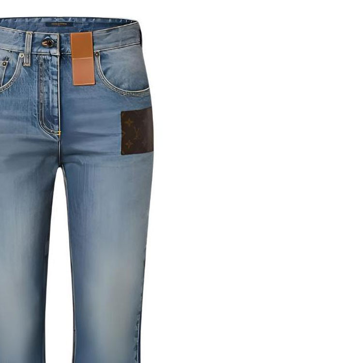 Details for (Women) LOUIS VUITTON  Logo Printed Jeans Blue 1ACCWP