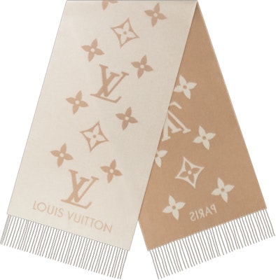 (W) 路易威登 經典花紋羊毛羊絨圍巾 棕色/米色 時尚保暖 M78123 Buy (W) 路易威登 經典花紋羊毛羊絨圍巾 棕色/米色 時尚保暖 M78123
