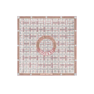 (Women) LOUIS VUITTON Multicolor Silk Scarf with Strap Pattern and Contrasting Edges. M78110