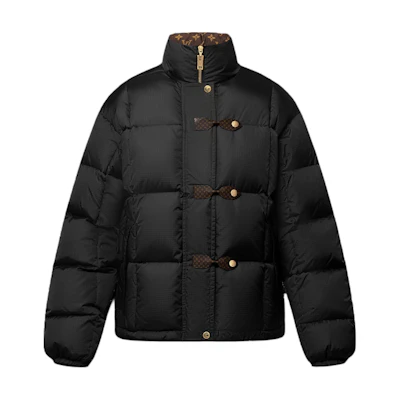 (Women) LOUIS VUITTON Pillow Puffer Jacket Black Relaxed Fit 1AHEML