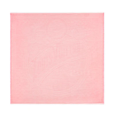 (Women) LOUIS VUITTON Pink Wool Shawl Original Design. m96256
