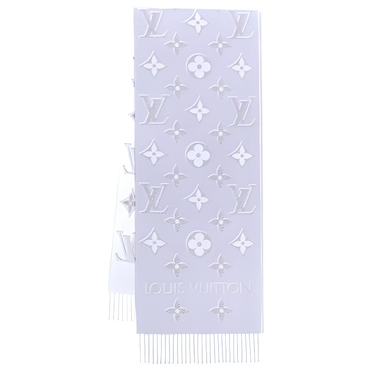 (Women) Louis Vuitton  Purple Tassel Warm Knit Scarf M78895