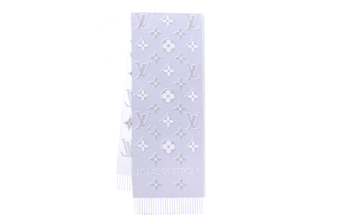 (Women) Louis Vuitton  Purple Tassel Warm Knit Scarf M78895 圖 2