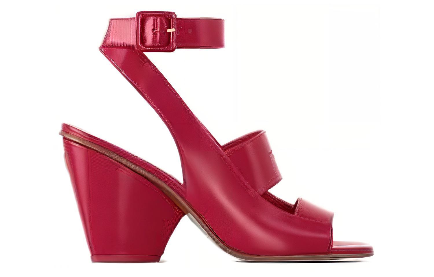 Order (W) Louis Vuitton Sandali Slide con Tacco Largo Rosso. 1AC9NO