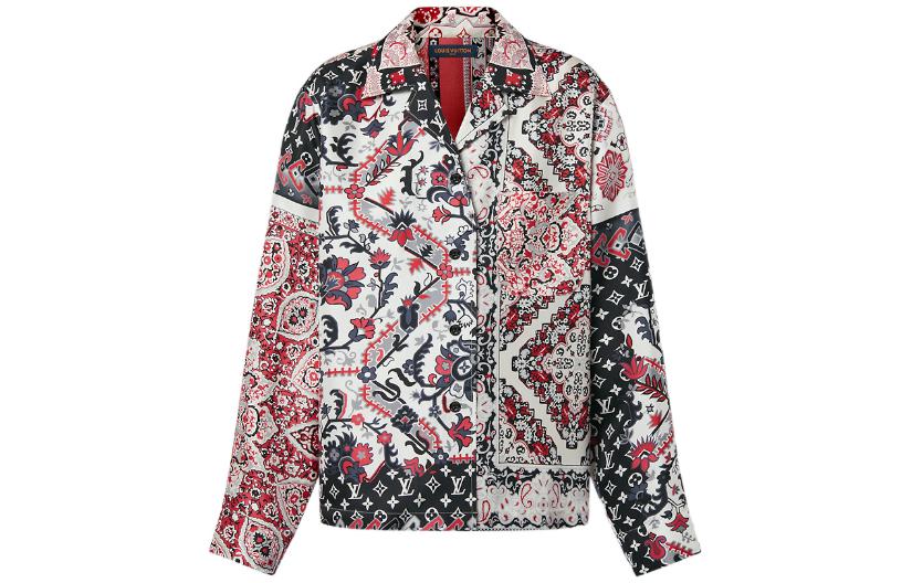 (Women) Louis Vuitton  Red Printed Single-Breasted Shirt. 1AAK7Q 圖 2