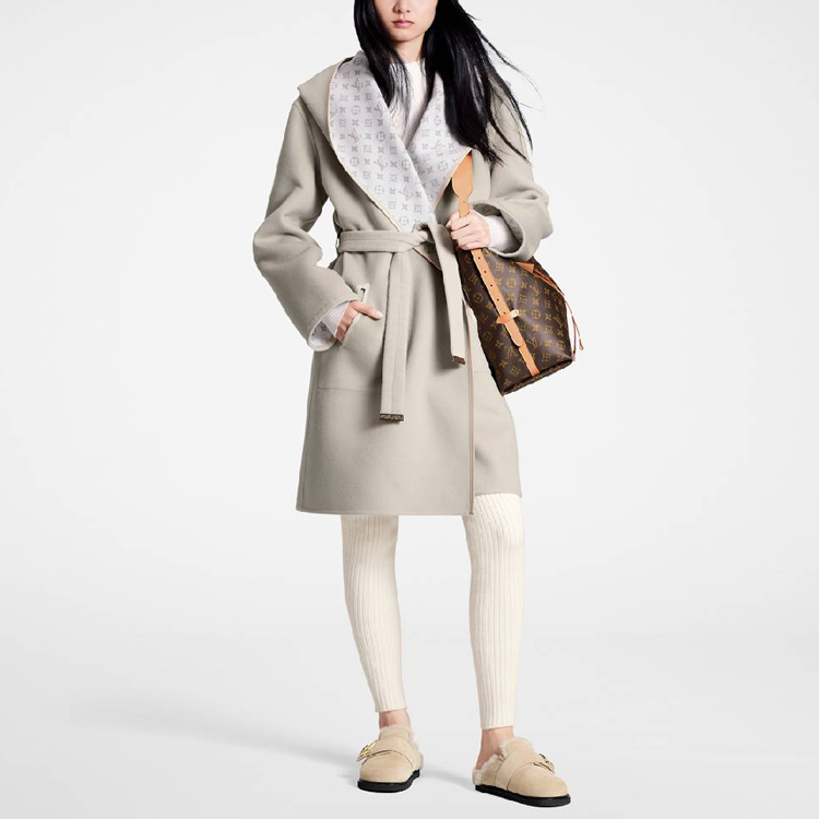 (Women) Louis Vuitton  Reversible Hooded Belted Coat Beige. 1AC02P 圖 3