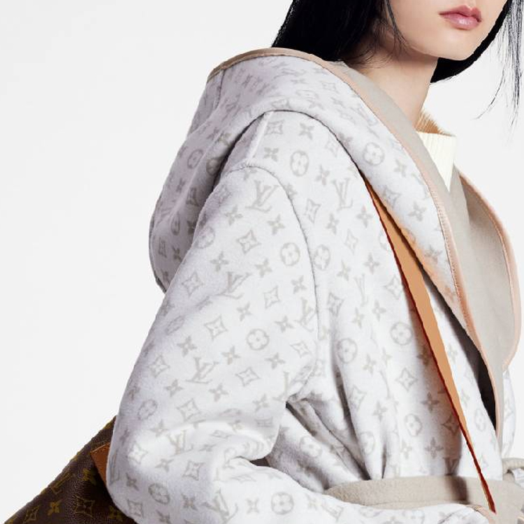 (Women) Louis Vuitton  Reversible Hooded Belted Coat Beige. 1AC02P 圖 7
