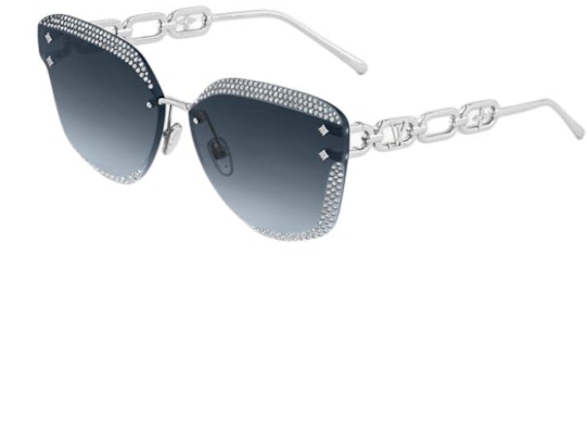 (W) ルイヴィトン シルバーメタル バタフライサングラス クリスタル装飾付き Z2562U Buy (W) ルイヴィトン シルバーメタル バタフライサングラス クリスタル装飾付き Z2562U