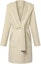 Buy (Women) LOUIS VUITTON Solid Beige Hooded Mid-Length Coat. 1AGBQD