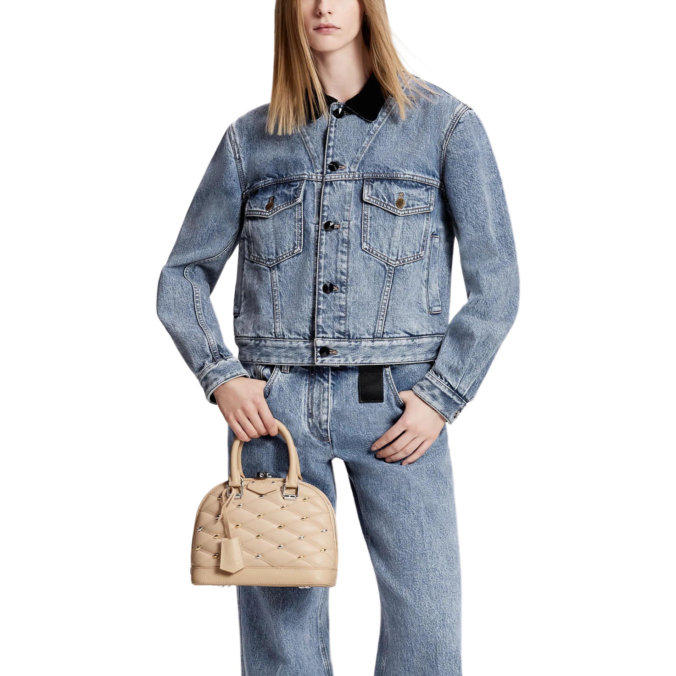 (Women) LOUIS VUITTON  Solid Denim Jacket Casual Blue 1AFEPJ 圖 5