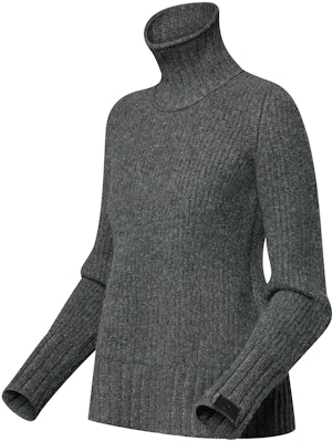 (Women) LOUIS VUITTON Solid Ribbed Turtleneck Knit Sweater Dark Grey 1AGFWH Shop (Women) LOUIS VUITTON Solid Ribbed Turtleneck Knit Sweater Dark Grey 1AGFWH