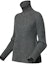 Shop (Women) LOUIS VUITTON Solid Ribbed Turtleneck Knit Sweater Dark Grey 1AGFWH