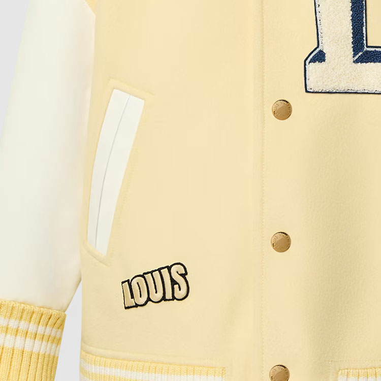 (Women) LOUIS VUITTON  SS24 Monogram Patch Button-Up Long-Sleeve Jacket Yellow. 1AFZTQ 圖 6