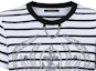 Details for (Women) Louis Vuitton Striped Print Short-Sleeve Crewneck Tee White SS24. 1AFMTI
