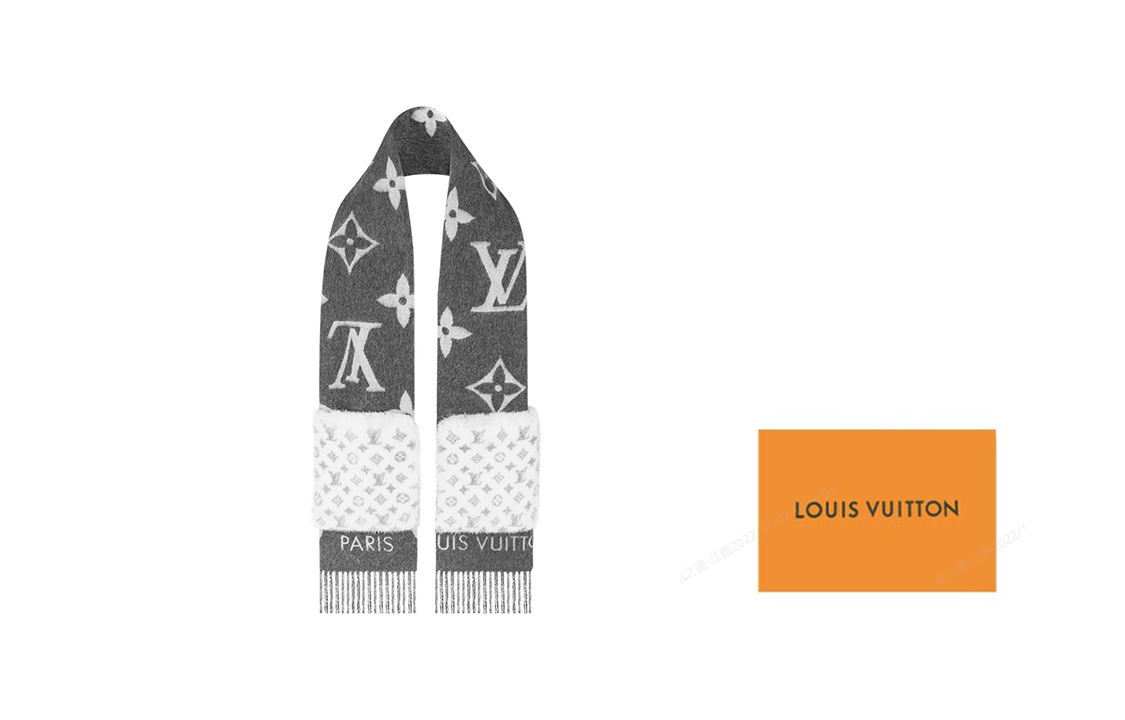 (Women) LOUIS VUITTON  Stylish Cashmere Knit Scarf M76884