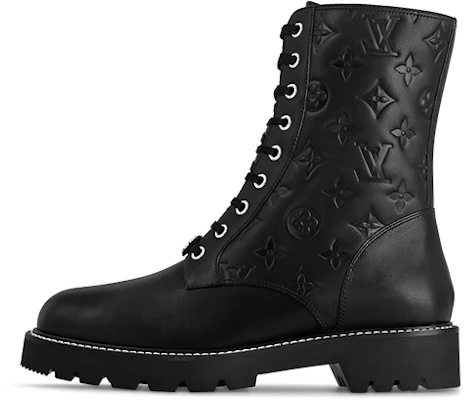 (W) Louis Vuitton Bottes Martin ''Territory'' Cuir Noir Confort Mi-Tuyau Casual 1ABUVN Buy (W) Louis Vuitton Bottes Martin ''Territory'' Cuir Noir Confort Mi-Tuyau Casual 1ABUVN