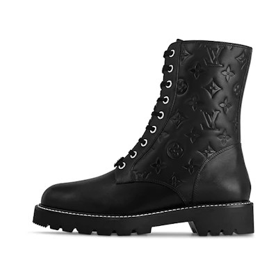 (W) LV 'Territory' Martin Boot 'First Layer Cowhide CMFT Casual Mid-Tube Black'