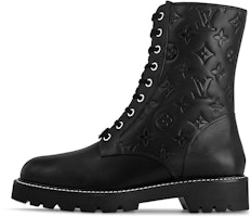 (Women) Louis Vuitton 'Territory' Martin Boot 'First Layer Cowhide Comfort Casual Mid-Tube Black' 1ABUVN (Women) Louis Vuitton 'Territory' Martin Boot 'First Layer Cowhide Comfort Casual Mid-Tube Black' 1ABUVN