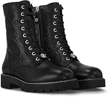 Order (Women) Louis Vuitton 'Territory' Martin Boot 'First Layer Cowhide Comfort Casual Mid-Tube Black' 1ABUVN