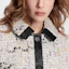 Details for (Women) LOUIS VUITTON Tweed Pearl Collar Single-Breasted Jacket Multicolor. 1AFT90