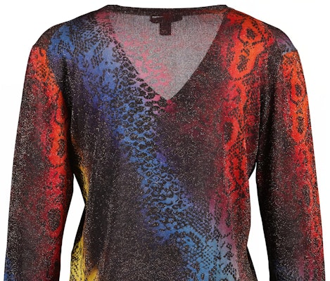 (W) ルイヴィトン Vネックプルオーバー 長袖 ニットセーター マルチカラー RW171B Lookbook (W) ルイヴィトン Vネックプルオーバー 長袖 ニットセーター マルチカラー RW171B