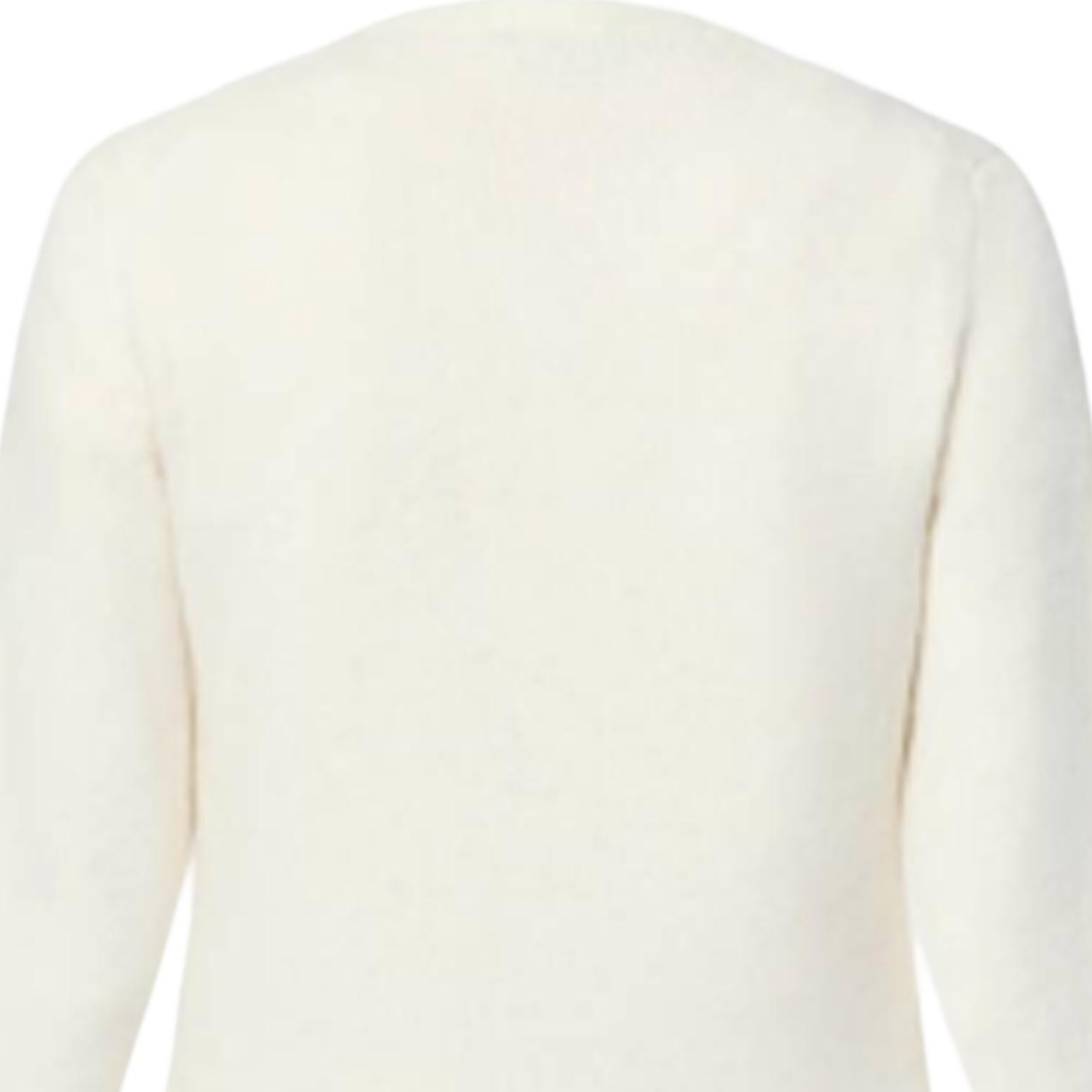 Sizing (Women) Louis Vuitton  White Long Sleeve Knit Sweater with Letter Pattern 1AGBXS