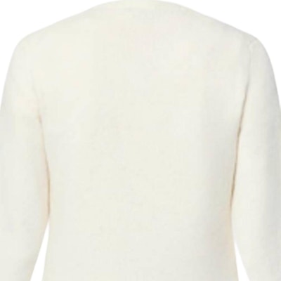 (Women) Louis Vuitton White Long Sleeve Knit Sweater with Letter Pattern 1AGBXS Sizing (Women) Louis Vuitton White Long Sleeve Knit Sweater with Letter Pattern 1AGBXS
