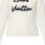 Cheap (Women) Louis Vuitton White Long Sleeve Knit Sweater with Letter Pattern 1AGBXS