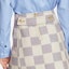Shop (W) 루이 비통 화이트 모노그램 자수 체크 미디 스커트. 1A9NG6