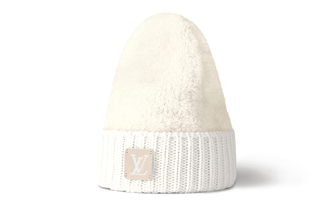 Lookbook (W) 路易威登 白色螺紋針織Logo毛帽 - 羊毛尼龍氨綸 M79444