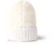 Shop (W) LOUIS VUITTON Gorro Blanco de Punto Acanalado con Logo - Lana Nylon Spandex M79444