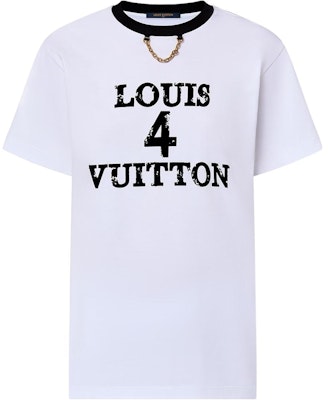 (Women) LOUIS VUITTON White T-Shirt with Letter Logo Print. 1ABIQC Buy (Women) LOUIS VUITTON White T-Shirt with Letter Logo Print. 1ABIQC