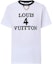 Buy (Women) LOUIS VUITTON White T-Shirt with Letter Logo Print. 1ABIQC
