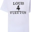 Sizing (Women) LOUIS VUITTON White T-Shirt with Letter Logo Print. 1ABIQC