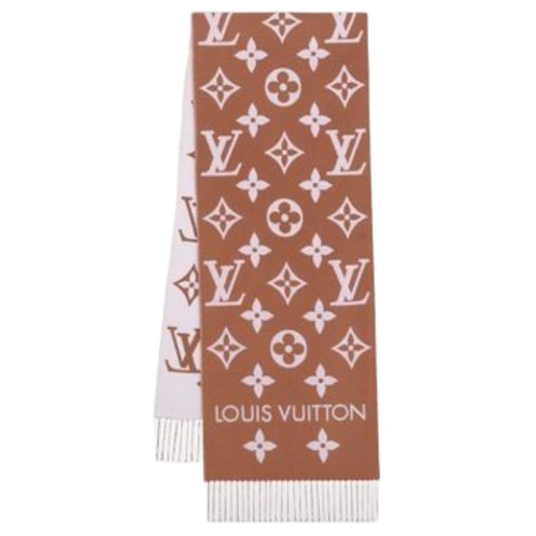 (Women) LOUIS VUITTON  Wool Knit Scarf Multicolor Original Design M77854 M77853 M77727 M77728 圖 7